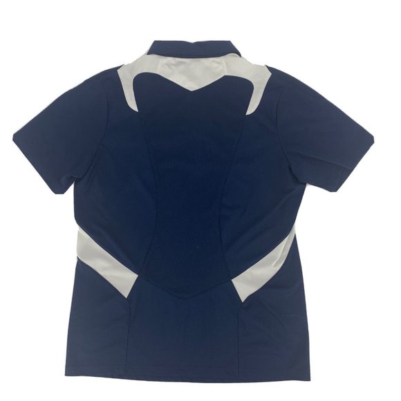 Women's Adidas Climalite Scorch Notre Dame ND Fighting Irish Polo Shirt Blue L - Picture 5 of 9